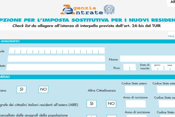 Circolare informativa. Flat Tax per non residenti