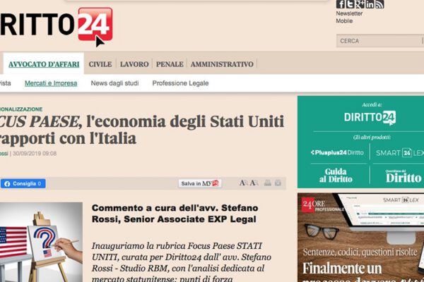Focus Paese USA: l’economia degli Stati Uniti e i rapporti con l’Italia