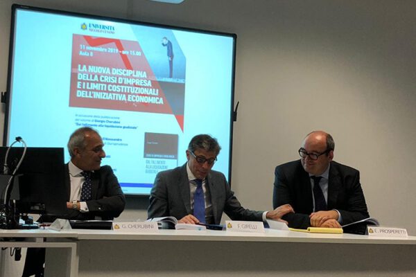 Avv. Cherubini’s participation in the conference “The new discipline of the business crisis and the constitutional limits of the economic initiative”
