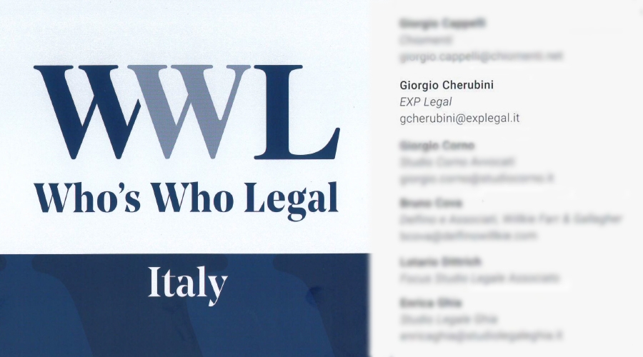 Who’s who legal. Restructuring & insolvency 2020, ITALY.